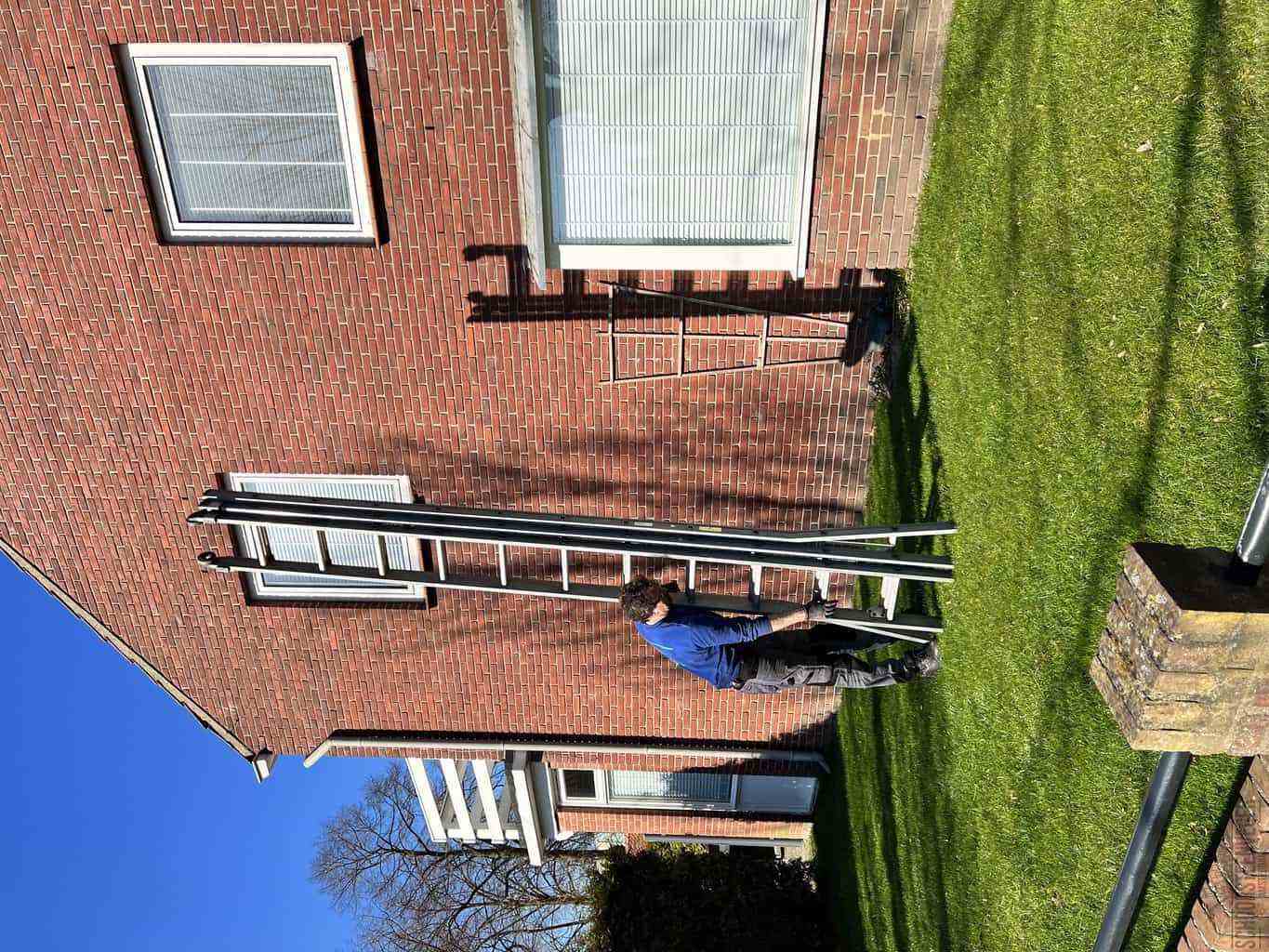 Amsterdam schoorsteenveger huis ladder